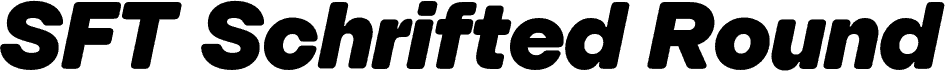 SFT Schrifted Round TRIAL Black Italic