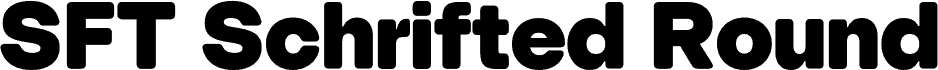 SFT Schrifted Round TRIAL Black carattere