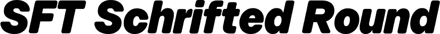 SFT Schrifted Round TRIAL Comp Black Italic carattere