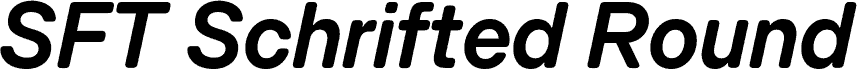 SFT Schrifted Round TRIAL Comp DemiBold Italic