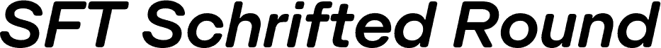 SFT Schrifted Round TRIAL DemiBold Italic