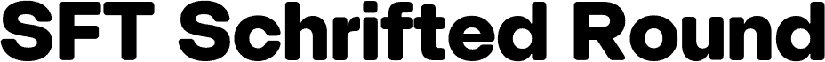 SFT Schrifted Round TRIAL ExtraBold carattere