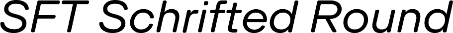 SFT Schrifted Round TRIAL Italic carattere