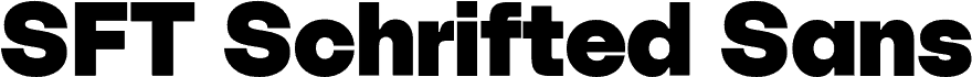 SFT Schrifted Sans TRIAL Black