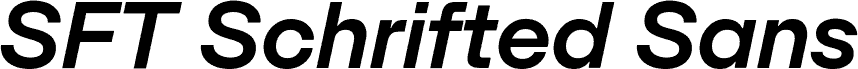SFT Schrifted Sans TRIAL DemiBold Italic