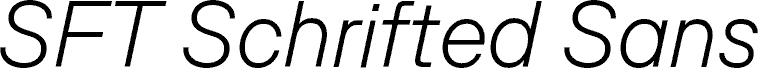 SFT Schrifted Sans TRIAL ExLight It Comp