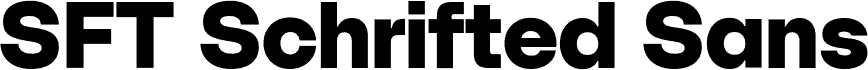 SFT Schrifted Sans TRIAL ExtraBold