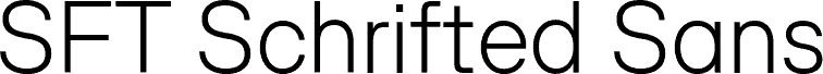 SFT Schrifted Sans TRIAL ExtraLight Comp