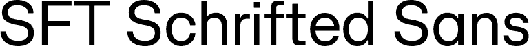 SFT Schrifted Sans TRIAL Regular Comp