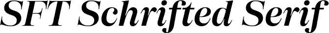 SFT Schrifted Serif TRIAL D DemiBold Italic
