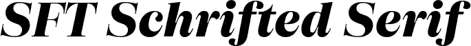 SFT Schrifted Serif TRIAL D ExtraBold Italic