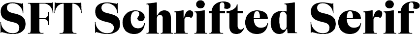 SFT Schrifted Serif TRIAL D ExtraBold