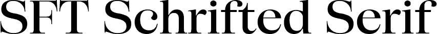 SFT Schrifted Serif TRIAL D Medium