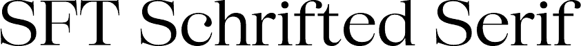 SFT Schrifted Serif TRIAL D Regular