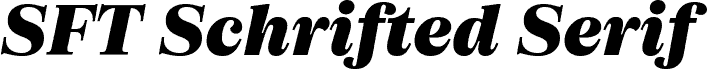 SFT Schrifted Serif TRIAL SH Black Italic