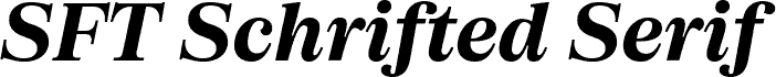 SFT Schrifted Serif TRIAL SH Bold Italic