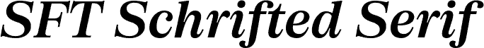 SFT Schrifted Serif TRIAL SH DemiBold Italic