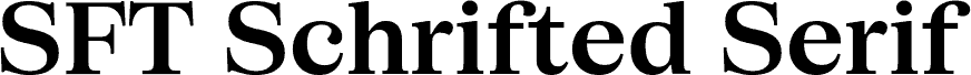 SFT Schrifted Serif TRIAL SH DemiBold
