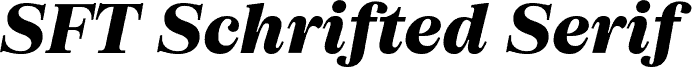 SFT Schrifted Serif TRIAL SH ExtraBold Italic