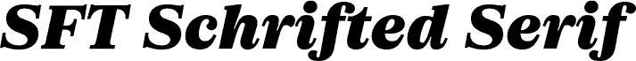 SFT Schrifted Serif TRIAL T Black Italic