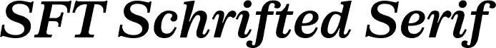 SFT Schrifted Serif TRIAL T DemiBold Italic