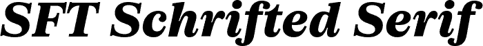 SFT Schrifted Serif TRIAL T ExtraBold Italic
