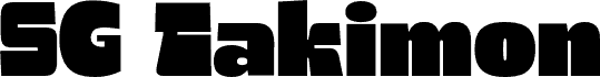 SG Takimon Black DEMO フォント