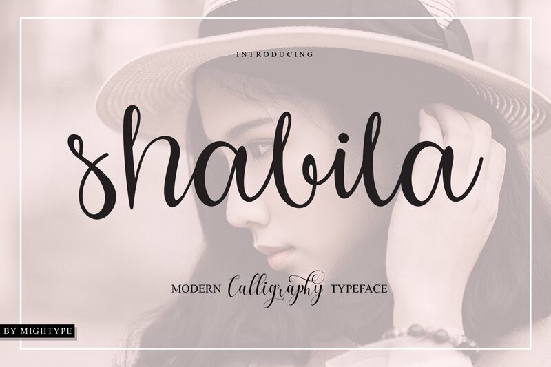 shabila Schriftart
