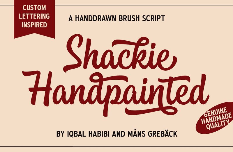 Shackie Handpainted Schriftart