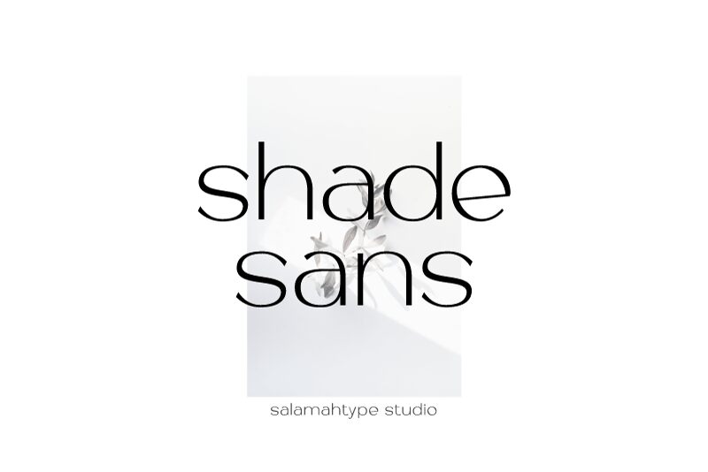 Shade Sans Schriftart