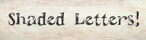 Shaded Letters Carattere