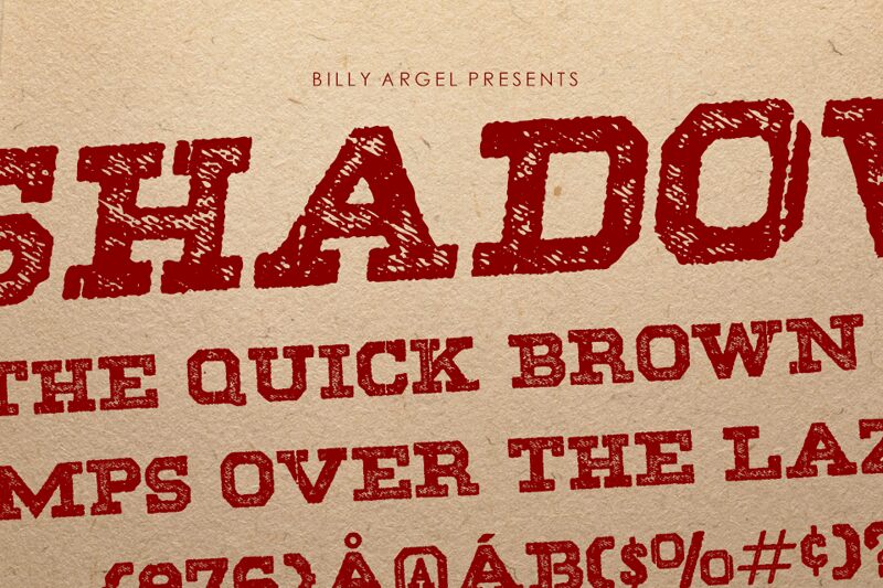 SHADOWS Schriftart