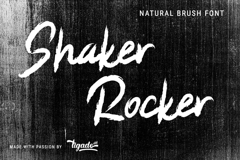Shaker Rocker Schriftart