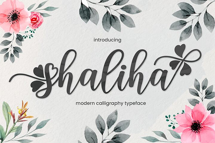 shaliha Schriftart