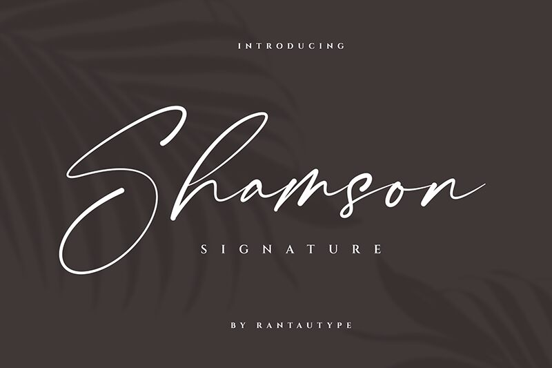 Shamson Signature Fonte