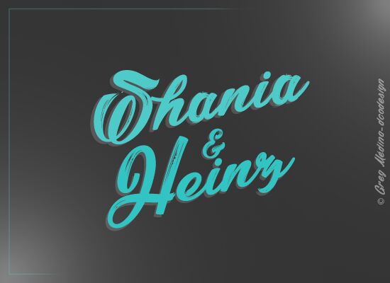 Shania & Heinz Schriftart