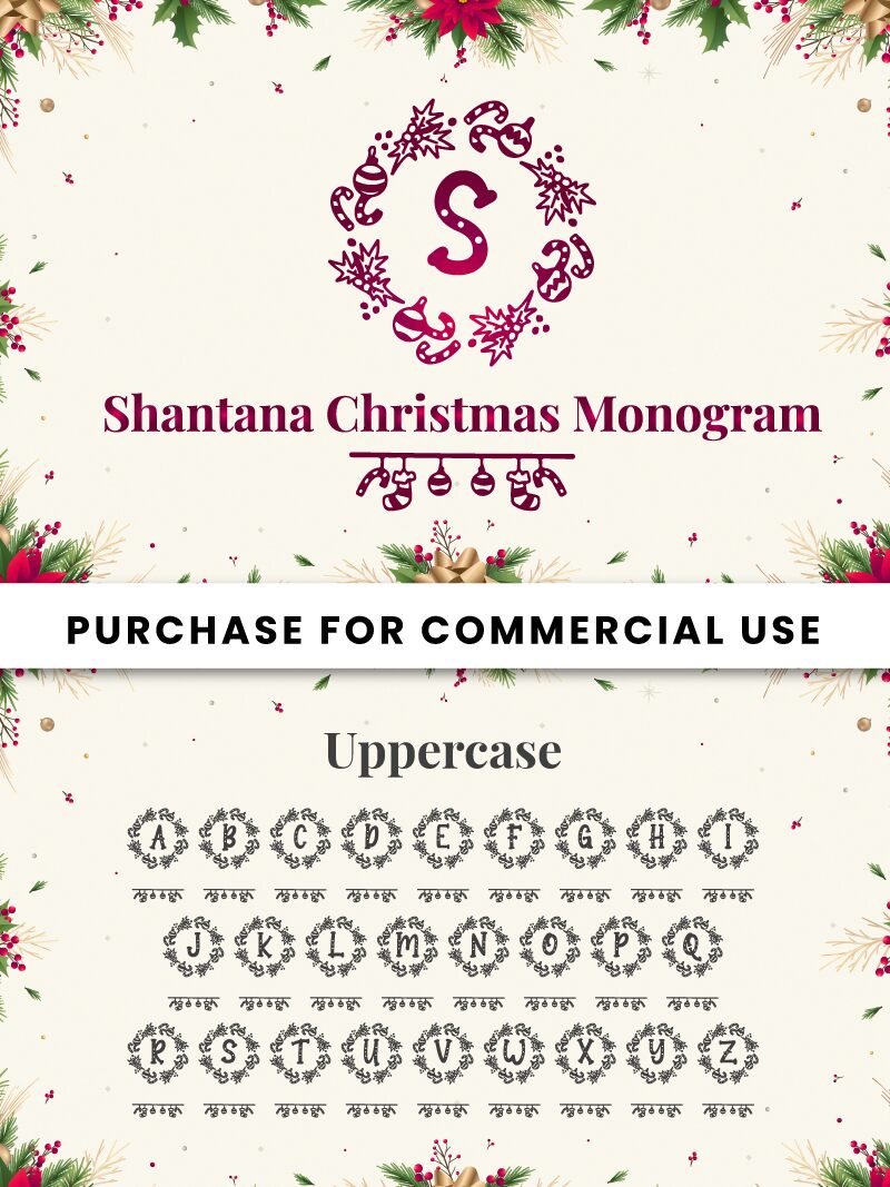 Shantana Christmas Monogram Carattere