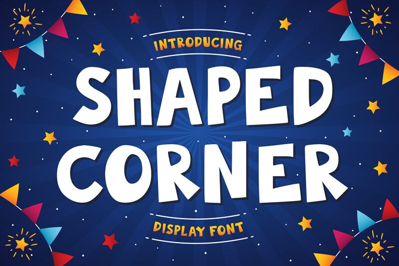 Shaped Corner Schriftart