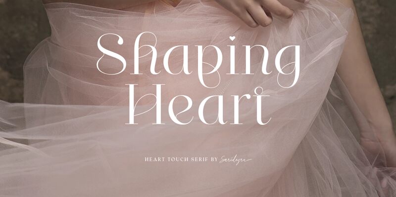 Shaping Heart Schriftart