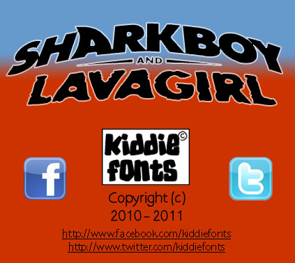 SHARKBOY & lavagirl Czcionka