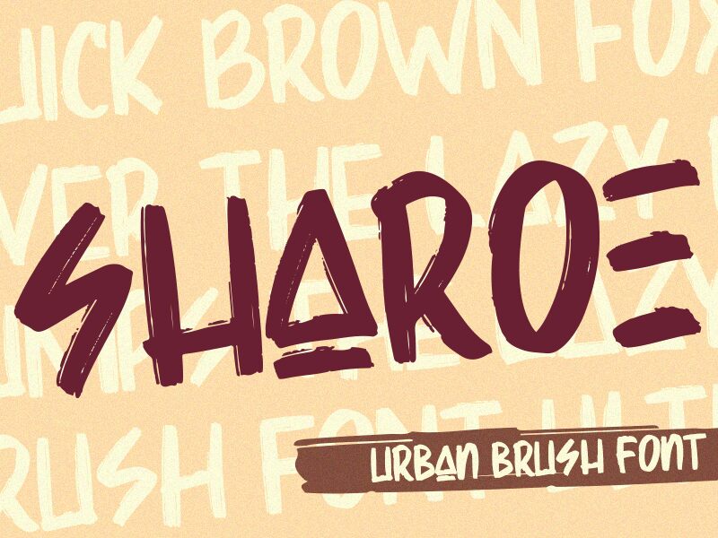 Sharoe Schriftart