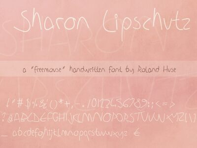 Sharon Lipschutz Handwriting Czcionka