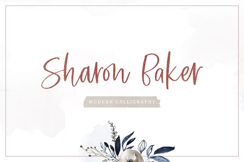 Sharon Baker Schriftart