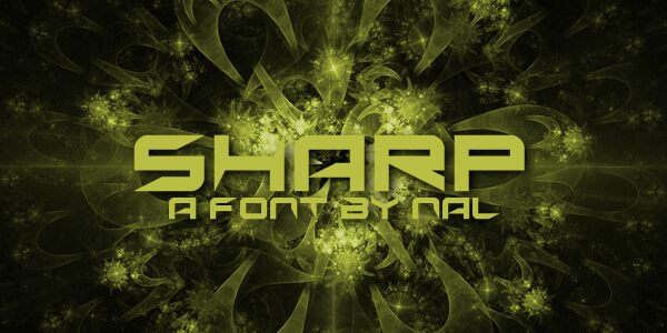 Sharp Schriftart