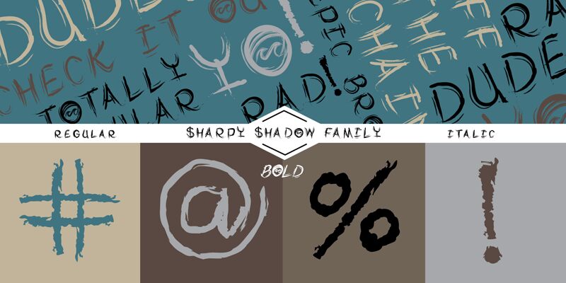 Sharpy Shadow Carattere