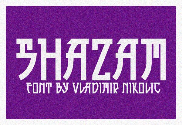 Shazam Regular — Presentazione del carattere