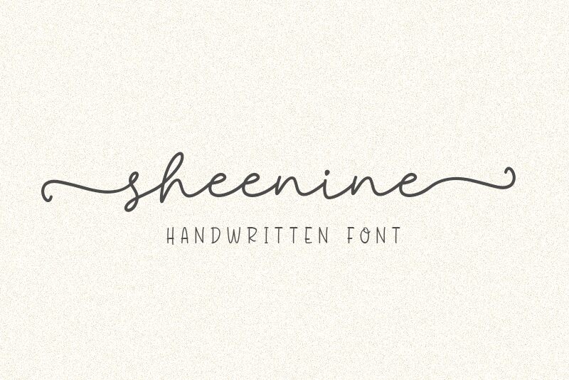 sheenline script フォント