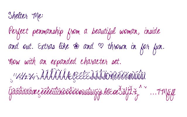 Shelter Me Carattere