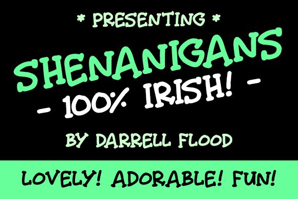Shenanigans Czcionka