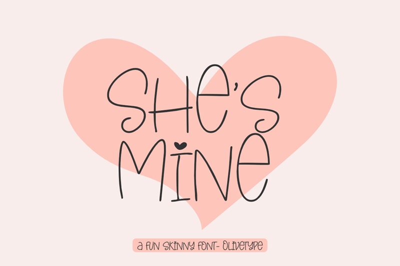 She's Mine Schriftart
